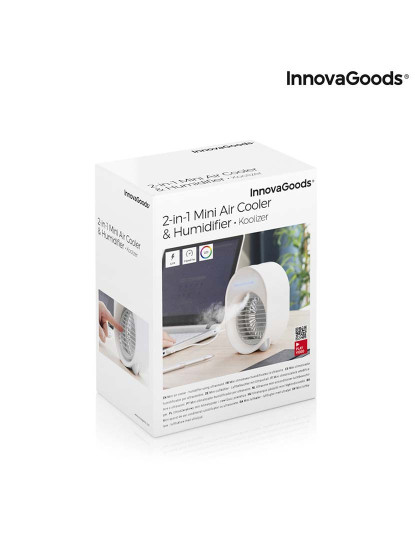 imagem de Mini Climatizador Humidificador por Ultrassons com LED Koolizer InnovaGoods2