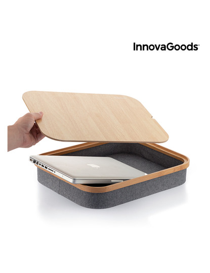 imagem de Mesa para Portátil com Bandeja de Armazenamento Larage InnovaGoods4