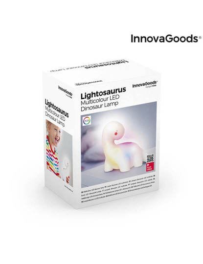 imagem de Lâmpada de Dinossauro LED Colorida Lightosaurus InnovaGoods5