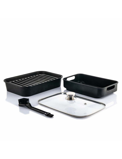 imagem de Fritadeira de Ar com Grill, Acessórios e Livro de Receitas InnovaGoods Fryinn 12-in-1 6000 Preto Aço 3400 W 6 L4