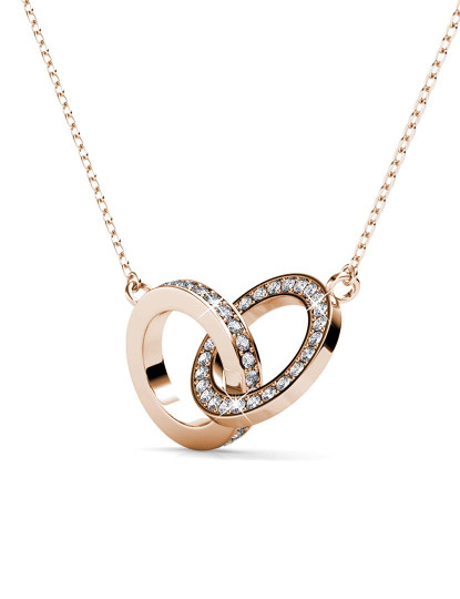 imagem de Pendente Circle Twin Senhora Rosa Dourado 3