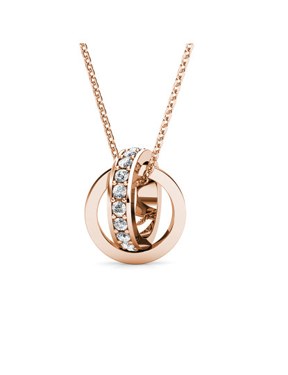 imagem de Pendente Circle Hoop Rosa Dourado2