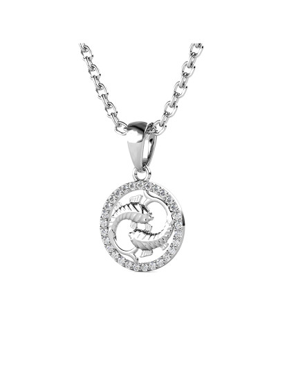 imagem de Pendente do Zodíaco Pisces Cristal2