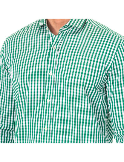imagem de Camisa Homem Verde-Branco2