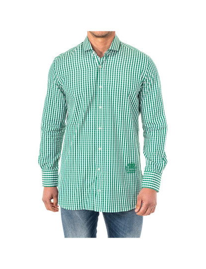 imagem de Camisa Homem Verde-Branco1
