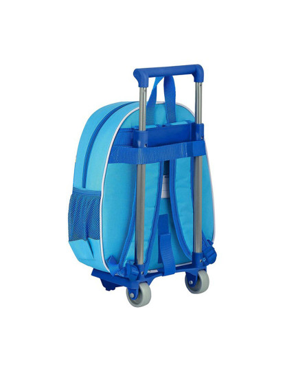 imagem de Mochila escolar com rodas SuperThings Azul Claro Modelo 3D4