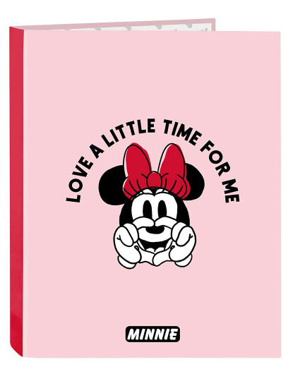 imagem de Pasta de argolas Minnie Mouse Me time Rosa A4 (26,5 x 33 x 4 cm)2