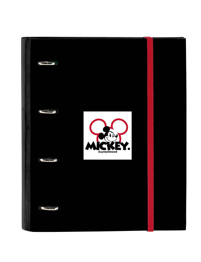 imagem de Pasta de argolas Mickey Mouse Clubhouse Mickey mood Vermelho Preto (27 x 32 x 3,5 cm)1