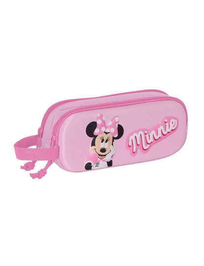 imagem de Porta-tudo duplo Minnie Mouse 3D rosa 21 x 8 x 6 cm1