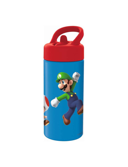 imagem de Garrafa de água Super Mario Red Blue (410 ml)2