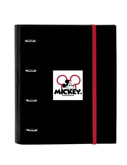 imagem de Pasta de argolas Mickey Mouse Clubhouse Mickey mood Vermelho Preto (27 x 32 x 3,5 cm)2