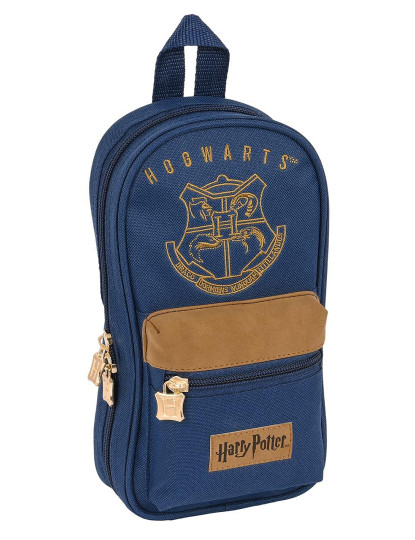 imagem de Mochila Estojo Harry Potter Magical Castanho Azul Marinho (12 x 23 x 5 cm) (33 Peças)1