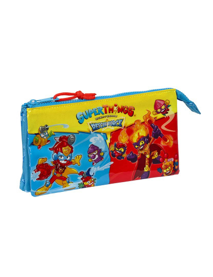 imagem de Carry-all triplo SuperThings Rescue force Azul 22 x 12 x 3 cm2