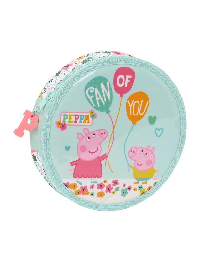 imagem de Estojo Peppa Pig Cosy corner Circular Azul Claro (18 Peças)1