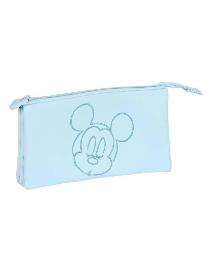 imagem de Mala de transporte tripla Mickey Mouse Clubhouse Bebé Azul Claro (22 x 12 x 3 cm)1