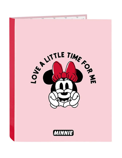 imagem de Pasta de argolas Minnie Mouse Me time Rosa A4 (26,5 x 33 x 4 cm)1