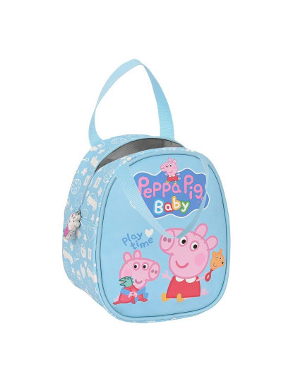 imagem de Lancheira Térmica Peppa Pig Azul Bebê 19 x 22 x 14 cm2