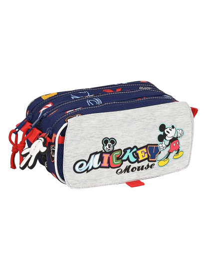 imagem de Carry-all Triplo Mickey Mouse Clubhouse Apenas um Azul Marinho (21,5 x 10 x 8 cm)1