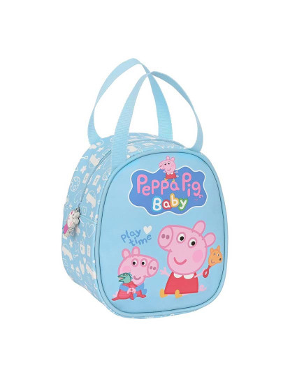 imagem de Lancheira Térmica Peppa Pig Azul Bebê 19 x 22 x 14 cm5