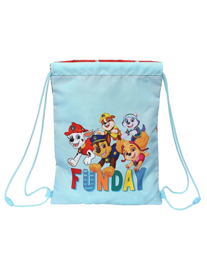 imagem de Mochila com Cordas The Paw Patrol Funday Vermelho Azul Claro (26 x 34 x 1 cm)1