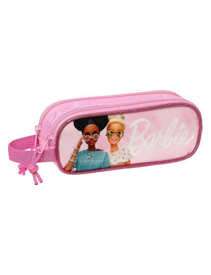 imagem de Mala de transporte dupla Barbie menina rosa 21 x 8 x 6 cm1