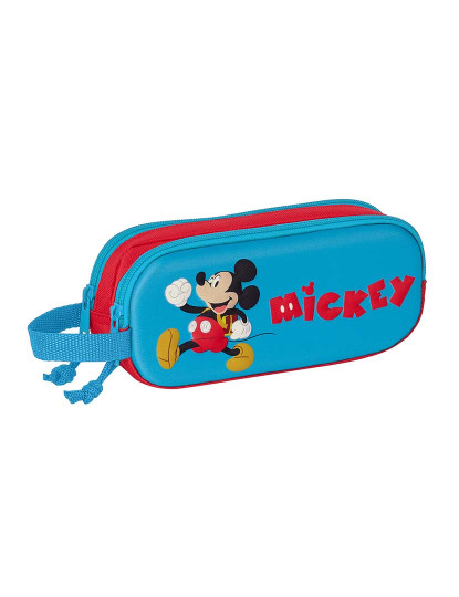 imagem de Mala de transporte dupla Mickey Mouse Clubhouse 3D Vermelho Azul 21 x 8 x 6 cm1