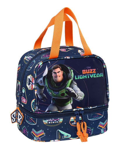 imagem de Lancheira Buzz Toy Story Azul Marinho 20 x 20 x 15 cm2