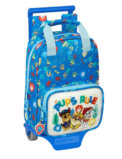 imagem de Mochila escolar com rodas The Paw Patrol Pups regra Azul 20 x 28 x 8 cm1