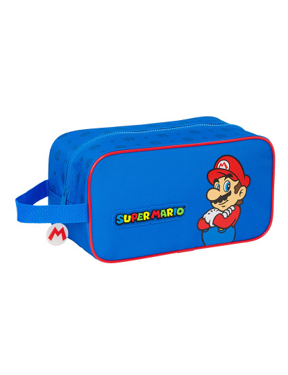 imagem de Porta-chinelos de viagem Super Mario Play Azul Vermelho 29 x 15 x 14 cm1