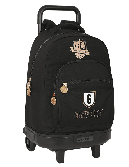 imagem de Mochila escolar com rodas Harry Potter Bravery Preto 33 x 45 x 22 cm1