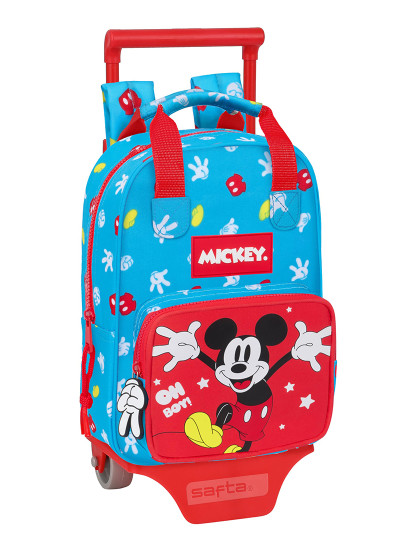 imagem de Mochila escolar com rodas Mickey Mouse Clubhouse Fantastic Azul Vermelho 20 x 28 x 8 cm1