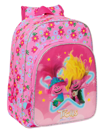 imagem de Bolsa infantil Trolls Rosa 26 x 34 x 11 cm1