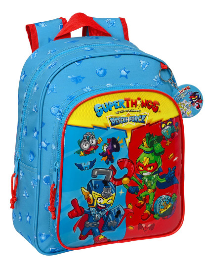 imagem de Mochila escolar SuperThings Rescue force 27 x 33 x 10 cm Azul1