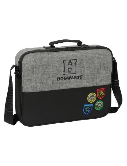 imagem de Mochila escolar Harry Potter Casa dos campeões Preto Cinza 38 x 28 x 6 cm1