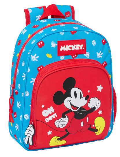 imagem de Mochila Escolar Mickey Mouse Clubhouse Fantastic Azul Vermelho 28 x 34 x 10 cm1