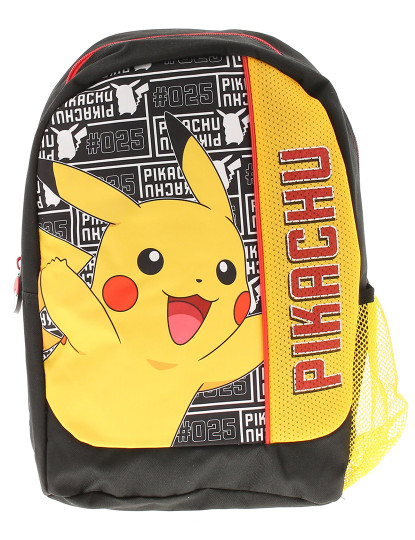 imagem de Mochila Escolar Pokémon Amarelo Preto Vermelho1