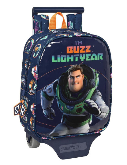 imagem de Mochila Escolar com Rodas Buzz Toy Story Azul Marinho (22 x 27 x 10 cm)1