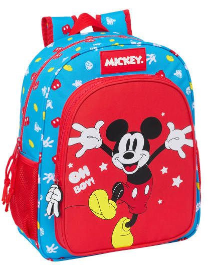 imagem de Mochila Escolar Mickey Mouse Clubhouse Fantastic Azul Vermelho 32 X 38 X 12 cm1