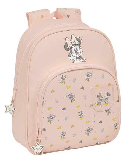 imagem de Mochila Escolar Minnie Mouse Rosa Bebê 28 x 34 x 10 cm1