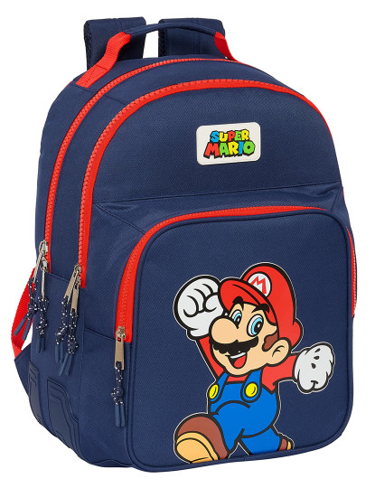 imagem de Mochila escolar Super Mario World Azul marinho 32 x 42 x 15 cm1