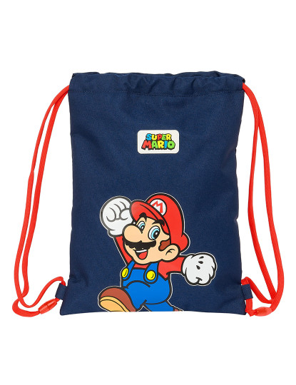 imagem de Mochila com Cordas Super Mario World Azul Marinho 26 x 34 x 1 cm1