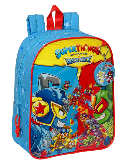 imagem de Mochila escolar SuperThings Rescue force Azul 22 x 27 x 10 cm1