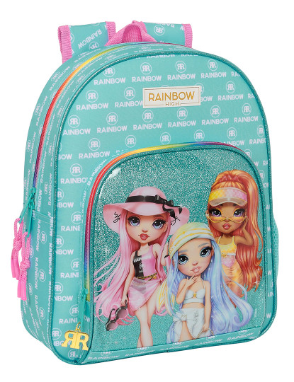 imagem de Mochila Escolar Rainbow High Paradise Turquesa 28 x 34 x 10 cm1