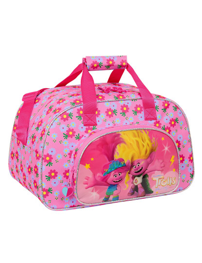 imagem de Saco esportivo Trolls Rosa 40 x 24 x 23 cm1