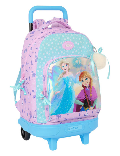 imagem de Mochila escolar com rodas Frozen Cool days Violeta Azul celeste 33 x 45 x 22 cm1