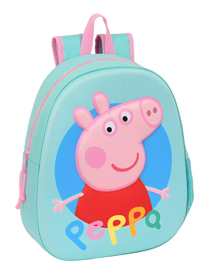 imagem de Mochila Escolar Peppa Pig Turquesa1