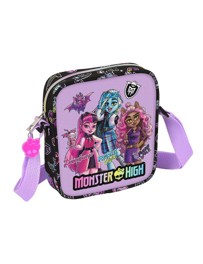 imagem de Bolsa de Ombro Monster High Creep Preta 16 x 18 x 4 cm1