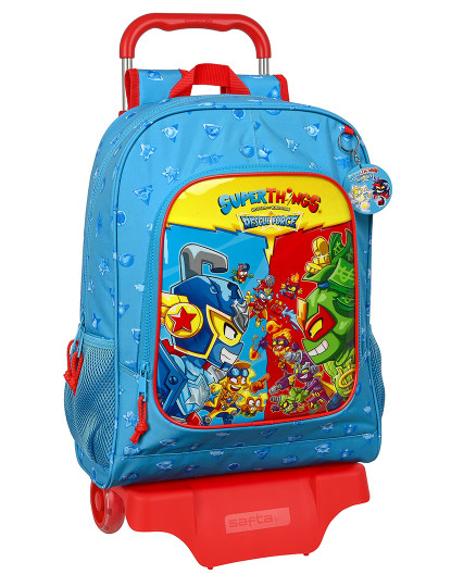 imagem de Mochila escolar com rodas SuperThings Rescue force 32 x 42 x 14 cm Azul1