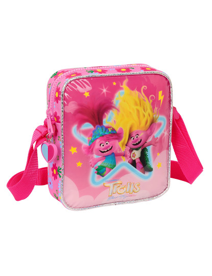 imagem de Bolsa de Ombro Trolls Rosa 16 x 18 x 4 cm1