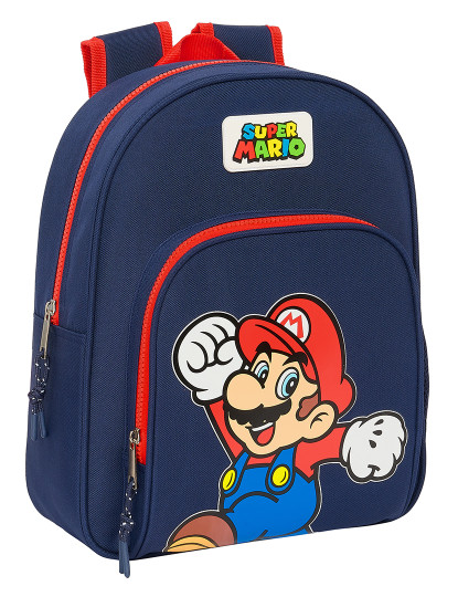 imagem de Mochila escolar Super Mario World Azul marinho 28 x 34 x 10 cm1